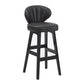 Scandinavian Style Bar-stool Rectangle Seat Single Counter Stool for Kitchen Bar Dark Gray Counter Stool(26"H) Clearhalo 'Bar Furniture' 'Bar Stools' 'bar_stools' 'furn' 'furn_bar_stools' 'furniture_bar_stools' 'Kitchen & Dining Furniture' 'kitchen&dining_furn' 'kitchen' 'kitchen_furn' Furniture' 4598878