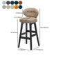 Scandinavian Style Bar-stool Rectangle Seat Single Counter Stool for Kitchen Bar Clearhalo 'Bar Furniture' 'Bar Stools' 'bar_stools' 'furn' 'furn_bar_stools' 'furniture_bar_stools' 'Kitchen & Dining Furniture' 'kitchen&dining_furn' 'kitchen' 'kitchen_furn' Furniture' 4598885