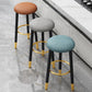 Scandinavian Style Steel Legs Bar-stool Round Seat Single Counter Stool for Kitchen Bar Clearhalo 'Bar Furniture' 'Bar Stools' 'bar_stools' 'furn' 'furn_bar_stools' 'furniture_bar_stools' 'Kitchen & Dining Furniture' 'kitchen&dining_furn' 'kitchen' 'kitchen_furn' Furniture' 4598890