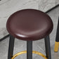 Scandinavian Style Steel Legs Bar-stool Round Seat Single Counter Stool for Kitchen Bar Clearhalo 'Bar Furniture' 'Bar Stools' 'bar_stools' 'furn' 'furn_bar_stools' 'furniture_bar_stools' 'Kitchen & Dining Furniture' 'kitchen&dining_furn' 'kitchen' 'kitchen_furn' Furniture' 4598899