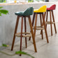 Scandinavian Upholstered Wood Counter Stools Low Back Bar Stools with 4 Legs Clearhalo 'Bar Furniture' 'Bar Stools' 'bar_stools' 'furn' 'furn_bar_stools' 'furniture_bar_stools' 'Kitchen & Dining Furniture' 'kitchen&dining_furn' 'kitchen' 'kitchen_furn' Furniture' 4598908