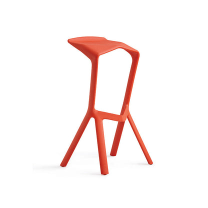 Contemporary Macron Stackable Counter Stools Matte Finish Indoor Bar Stool Red 1 Piece Clearhalo 'Bar Furniture' 'Bar Stools' 'bar_stools' 'furn' 'furn_bar_stools' 'furniture_bar_stools' 'Kitchen & Dining Furniture' 'kitchen&dining_furn' 'kitchen' 'kitchen_furn' Furniture' 4598993