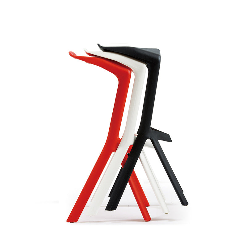 Contemporary Macron Stackable Counter Stools Matte Finish Indoor Bar Stool Clearhalo 'Bar Furniture' 'Bar Stools' 'bar_stools' 'furn' 'furn_bar_stools' 'furniture_bar_stools' 'Kitchen & Dining Furniture' 'kitchen&dining_furn' 'kitchen' 'kitchen_furn' Furniture' 4598996