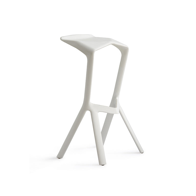 Contemporary Macron Stackable Counter Stools Matte Finish Indoor Bar Stool White 1 Piece Clearhalo 'Bar Furniture' 'Bar Stools' 'bar_stools' 'furn' 'furn_bar_stools' 'furniture_bar_stools' 'Kitchen & Dining Furniture' 'kitchen&dining_furn' 'kitchen' 'kitchen_furn' Furniture' 4599009