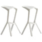 Contemporary Macron Stackable Counter Stools Matte Finish Indoor Bar Stool White 2 Piece Set Clearhalo 'Bar Furniture' 'Bar Stools' 'bar_stools' 'furn' 'furn_bar_stools' 'furniture_bar_stools' 'Kitchen & Dining Furniture' 'kitchen&dining_furn' 'kitchen' 'kitchen_furn' Furniture' 4599010