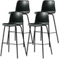 Distressed Leather Simple Barstool Nordic Indoor Tall Stool with Bucket Seat Blackish Green 4 Piece Set Bar Stool(30"H) Clearhalo 'Bar Furniture' 'Bar Stools' 'bar_stools' 'furn' 'furn_bar_stools' 'furniture_bar_stools' 'Kitchen & Dining Furniture' 'kitchen&dining_furn' 'kitchen' 'kitchen_furn' Furniture' 4599027
