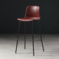 Distressed Leather Simple Barstool Nordic Indoor Tall Stool with Bucket Seat Burgundy 1 Piece Counter Stool(26"H) Clearhalo 'Bar Furniture' 'Bar Stools' 'bar_stools' 'furn' 'furn_bar_stools' 'furniture_bar_stools' 'Kitchen & Dining Furniture' 'kitchen&dining_furn' 'kitchen' 'kitchen_furn' Furniture' 4599031