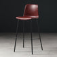 Distressed Leather Simple Barstool Nordic Indoor Tall Stool with Bucket Seat Burgundy 1 Piece Bar Stool(30"H) Clearhalo 'Bar Furniture' 'Bar Stools' 'bar_stools' 'furn' 'furn_bar_stools' 'furniture_bar_stools' 'Kitchen & Dining Furniture' 'kitchen&dining_furn' 'kitchen' 'kitchen_furn' Furniture' 4599034