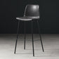 Distressed Leather Simple Barstool Nordic Indoor Tall Stool with Bucket Seat Grey 1 Piece Bar Stool(30"H) Clearhalo 'Bar Furniture' 'Bar Stools' 'bar_stools' 'furn' 'furn_bar_stools' 'furniture_bar_stools' 'Kitchen & Dining Furniture' 'kitchen&dining_furn' 'kitchen' 'kitchen_furn' Furniture' 4599046