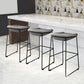 Industrial Style Barstool Indoor Metal Black 4 Legs Bar Stool for Restaurant Clearhalo 'Bar Furniture' 'Bar Stools' 'bar_stools' 'furn' 'furn_bar_stools' 'furniture_bar_stools' 'Kitchen & Dining Furniture' 'kitchen&dining_furn' 'kitchen' 'kitchen_furn' Furniture' 4599258