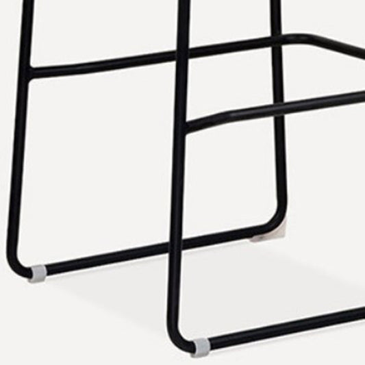 Industrial Style Barstool Indoor Metal Black 4 Legs Bar Stool for Restaurant Clearhalo 'Bar Furniture' 'Bar Stools' 'bar_stools' 'furn' 'furn_bar_stools' 'furniture_bar_stools' 'Kitchen & Dining Furniture' 'kitchen&dining_furn' 'kitchen' 'kitchen_furn' Furniture' 4599266