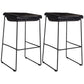 Industrial Style Barstool Indoor Metal Black 4 Legs Bar Stool for Restaurant Black 2 Piece Set Clearhalo 'Bar Furniture' 'Bar Stools' 'bar_stools' 'furn' 'furn_bar_stools' 'furniture_bar_stools' 'Kitchen & Dining Furniture' 'kitchen&dining_furn' 'kitchen' 'kitchen_furn' Furniture' 4599267