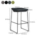 Industrial Style Barstool Indoor Metal Black 4 Legs Bar Stool for Restaurant Clearhalo 'Bar Furniture' 'Bar Stools' 'bar_stools' 'furn' 'furn_bar_stools' 'furniture_bar_stools' 'Kitchen & Dining Furniture' 'kitchen&dining_furn' 'kitchen' 'kitchen_furn' Furniture' 4599280