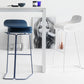 Nordic Simple Low Back Barstool Indoor Iron Tall Stool with Plastic Seat Clearhalo 'Bar Furniture' 'Bar Stools' 'bar_stools' 'furn' 'furn_bar_stools' 'furniture_bar_stools' 'Kitchen & Dining Furniture' 'kitchen&dining_furn' 'kitchen' 'kitchen_furn' Furniture' 4599286