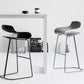 Nordic Simple Low Back Barstool Indoor Iron Tall Stool with Plastic Seat Clearhalo 'Bar Furniture' 'Bar Stools' 'bar_stools' 'furn' 'furn_bar_stools' 'furniture_bar_stools' 'Kitchen & Dining Furniture' 'kitchen&dining_furn' 'kitchen' 'kitchen_furn' Furniture' 4599287
