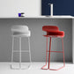 Nordic Simple Low Back Barstool Indoor Iron Tall Stool with Plastic Seat Clearhalo 'Bar Furniture' 'Bar Stools' 'bar_stools' 'furn' 'furn_bar_stools' 'furniture_bar_stools' 'Kitchen & Dining Furniture' 'kitchen&dining_furn' 'kitchen' 'kitchen_furn' Furniture' 4599298