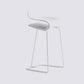 Nordic Simple Low Back Barstool Indoor Iron Tall Stool with Plastic Seat White 1 Piece Counter Stool(26"H) Clearhalo 'Bar Furniture' 'Bar Stools' 'bar_stools' 'furn' 'furn_bar_stools' 'furniture_bar_stools' 'Kitchen & Dining Furniture' 'kitchen&dining_furn' 'kitchen' 'kitchen_furn' Furniture' 4599305