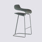 Nordic Simple Low Back Barstool Indoor Iron Tall Stool with Plastic Seat Green 1 Piece Counter Stool(26"H) Clearhalo 'Bar Furniture' 'Bar Stools' 'bar_stools' 'furn' 'furn_bar_stools' 'furniture_bar_stools' 'Kitchen & Dining Furniture' 'kitchen&dining_furn' 'kitchen' 'kitchen_furn' Furniture' 4599311