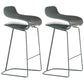Nordic Simple Low Back Barstool Indoor Iron Tall Stool with Plastic Seat Green 2 Piece Set Counter Stool(26"H) Clearhalo 'Bar Furniture' 'Bar Stools' 'bar_stools' 'furn' 'furn_bar_stools' 'furniture_bar_stools' 'Kitchen & Dining Furniture' 'kitchen&dining_furn' 'kitchen' 'kitchen_furn' Furniture' 4599312