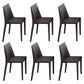 Glam 1/4/6/7/9 Pieces Dining Set Rectangle Stone Dining Table Furniture for Dining Room 6 Black Chairs Clearhalo 'Dining Room Sets' 'Dining Tables & Seating' 'dining_room_set' 'furn' 'furn_dining_room_set' 'Furniture' 'furniture_dining_room_set' 'Kitchen & Dining Furniture' 'kitchen&dining_furn' 'kitchen' 4599327