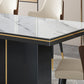Glam 1/4/6/7/9 Pieces Dining Set Rectangle Stone Dining Table Furniture for Dining Room Clearhalo 'Dining Room Sets' 'Dining Tables & Seating' 'dining_room_set' 'furn' 'furn_dining_room_set' 'Furniture' 'furniture_dining_room_set' 'Kitchen & Dining Furniture' 'kitchen&dining_furn' 'kitchen' 4599335