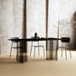 Modern 1/3/4/5 Pieces Dining Set Rectangle Acrylic Dining Table Furniture for Dining Room 4 Pieces: Black Table, 3 Black Chairs Clearhalo 'Dining Room Sets' 'Dining Tables & Seating' 'dining_room_set' 'furn' 'furn_dining_room_set' 'Furniture' 'furniture_dining_room_set' 'Kitchen & Dining Furniture' 'kitchen&dining_furn' 'kitchen' 4599343