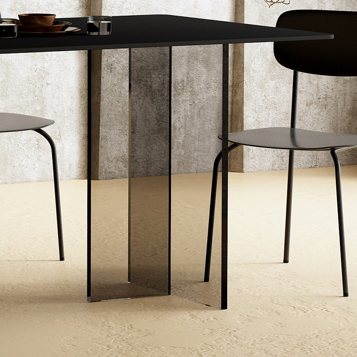 Modern 1/3/4/5 Pieces Dining Set Rectangle Acrylic Dining Table Furniture for Dining Room Clearhalo 'Dining Room Sets' 'Dining Tables & Seating' 'dining_room_set' 'furn' 'furn_dining_room_set' 'Furniture' 'furniture_dining_room_set' 'Kitchen & Dining Furniture' 'kitchen&dining_furn' 'kitchen' 4599347