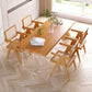 Modern Rectangular Dining Set Solid Wood and Acrylic 1/2/5 Pieces Natural Table and Chairs 5 Pieces: Table, 4 Chairs Clearhalo 'Dining Room Sets' 'Dining Tables & Seating' 'dining_room_set' 'furn' 'furn_dining_room_set' 'Furniture' 'furniture_dining_room_set' 'Kitchen & Dining Furniture' 'kitchen&dining_furn' 'kitchen' 4599368
