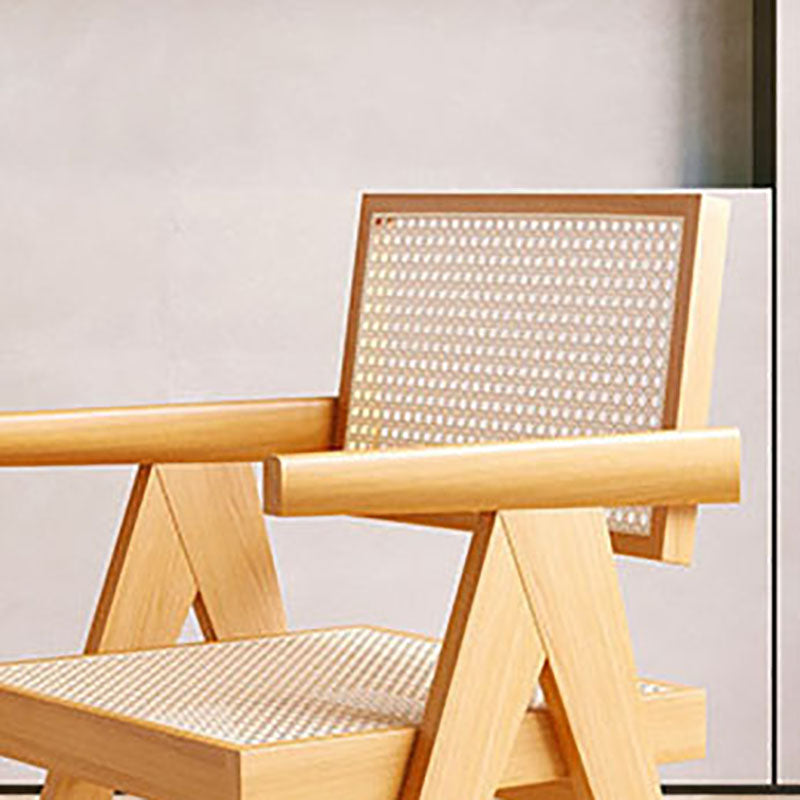 Modern Rectangular Dining Set Solid Wood and Acrylic 1/2/5 Pieces Natural Table and Chairs Clearhalo 'Dining Room Sets' 'Dining Tables & Seating' 'dining_room_set' 'furn' 'furn_dining_room_set' 'Furniture' 'furniture_dining_room_set' 'Kitchen & Dining Furniture' 'kitchen&dining_furn' 'kitchen' 4599377