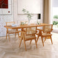 Modern Rectangular Dining Set Solid Wood and Acrylic 1/2/5 Pieces Natural Table and Chairs Clearhalo 'Dining Room Sets' 'Dining Tables & Seating' 'dining_room_set' 'furn' 'furn_dining_room_set' 'Furniture' 'furniture_dining_room_set' 'Kitchen & Dining Furniture' 'kitchen&dining_furn' 'kitchen' 4599378