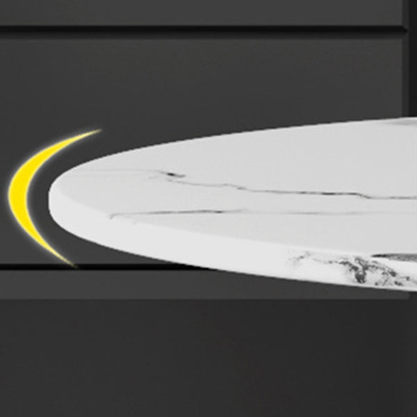 White Stone Top 1/5 Pieces Dining Set Glam Style Kitchen Set for Dining Room Clearhalo 'Dining Room Sets' 'Dining Tables & Seating' 'dining_room_set' 'furn' 'furn_dining_room_set' 'Furniture' 'furniture_dining_room_set' 'Kitchen & Dining Furniture' 'kitchen&dining_furn' 'kitchen' 4599397