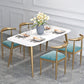 Glam Style 1/2/5 Pieces Kitchen Set White-gold Table Dining Set for Dining Room Clearhalo 'Dining Room Sets' 'Dining Tables & Seating' 'dining_room_set' 'furn' 'furn_dining_room_set' 'Furniture' 'furniture_dining_room_set' 'Kitchen & Dining Furniture' 'kitchen&dining_furn' 'kitchen' 4599425