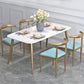Glam Style 1/2/5 Pieces Kitchen Set White-gold Table Dining Set for Dining Room Clearhalo 'Dining Room Sets' 'Dining Tables & Seating' 'dining_room_set' 'furn' 'furn_dining_room_set' 'Furniture' 'furniture_dining_room_set' 'Kitchen & Dining Furniture' 'kitchen&dining_furn' 'kitchen' 4599428