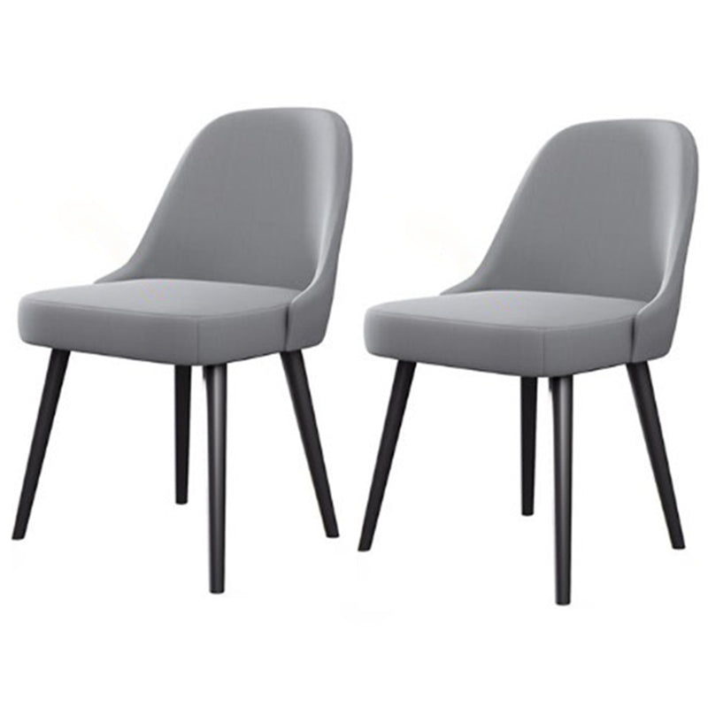 Modern Style 1/2/7 Pieces Dining Set with Gray Chair Kitchen Set for Dining Room 2 Grey Chairs Clearhalo 'Dining Room Sets' 'Dining Tables & Seating' 'dining_room_set' 'furn' 'furn_dining_room_set' 'Furniture' 'furniture_dining_room_set' 'Kitchen & Dining Furniture' 'kitchen&dining_furn' 'kitchen' 4599437