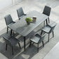 Simple Style 1/5/7 Pieces Dining Set Gray Stone Top Table Kitchen Set for Dining Room Clearhalo 'Dining Room Sets' 'Dining Tables & Seating' 'dining_room_set' 'furn' 'furn_dining_room_set' 'Furniture' 'furniture_dining_room_set' 'Kitchen & Dining Furniture' 'kitchen&dining_furn' 'kitchen' 4599466