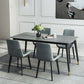 Simple Style 1/5/7 Pieces Dining Set Gray Stone Top Table Kitchen Set for Dining Room Clearhalo 'Dining Room Sets' 'Dining Tables & Seating' 'dining_room_set' 'furn' 'furn_dining_room_set' 'Furniture' 'furniture_dining_room_set' 'Kitchen & Dining Furniture' 'kitchen&dining_furn' 'kitchen' 4599469