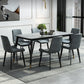 Simple Style 1/5/7 Pieces Dining Set Gray Stone Top Table Kitchen Set for Dining Room Clearhalo 'Dining Room Sets' 'Dining Tables & Seating' 'dining_room_set' 'furn' 'furn_dining_room_set' 'Furniture' 'furniture_dining_room_set' 'Kitchen & Dining Furniture' 'kitchen&dining_furn' 'kitchen' 4599477