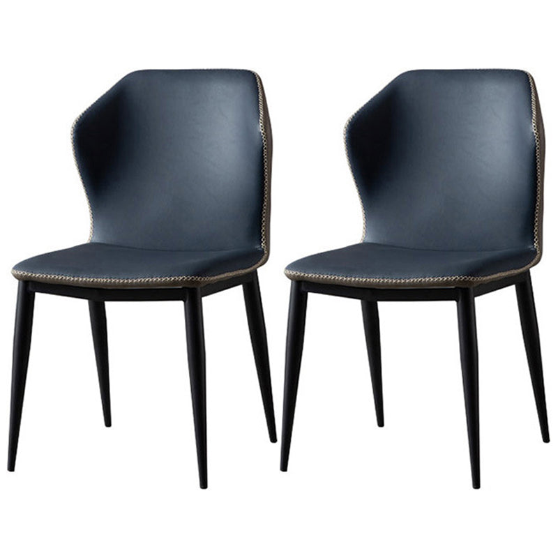 Modern 1/2/5/7 Pieces Dining Table Set with Sintered Stone Top Gery Rectangle Dinette Set 2 Dark Blue Chairs Clearhalo 'Dining Room Sets' 'Dining Tables & Seating' 'dining_room_set' 'furn' 'furn_dining_room_set' 'Furniture' 'furniture_dining_room_set' 'Kitchen & Dining Furniture' 'kitchen&dining_furn' 'kitchen' 4599518