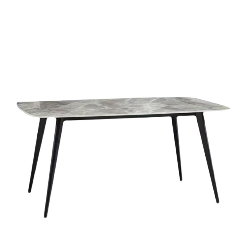 Modern 1/2/5/7 Pieces Dining Table Set with Sintered Stone Top Gery Rectangle Dinette Set Clearhalo 'Dining Room Sets' 'Dining Tables & Seating' 'dining_room_set' 'furn' 'furn_dining_room_set' 'Furniture' 'furniture_dining_room_set' 'Kitchen & Dining Furniture' 'kitchen&dining_furn' 'kitchen' 4599523