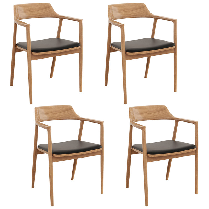 Modern 1/4/7 Pieces Rectangle Dining Table Set Simple Pine Wood Dinette Set 4 Wood Chairs Clearhalo 'Dining Room Sets' 'Dining Tables & Seating' 'dining_room_set' 'furn' 'furn_dining_room_set' 'Furniture' 'furniture_dining_room_set' 'Kitchen & Dining Furniture' 'kitchen&dining_furn' 'kitchen' 4599580