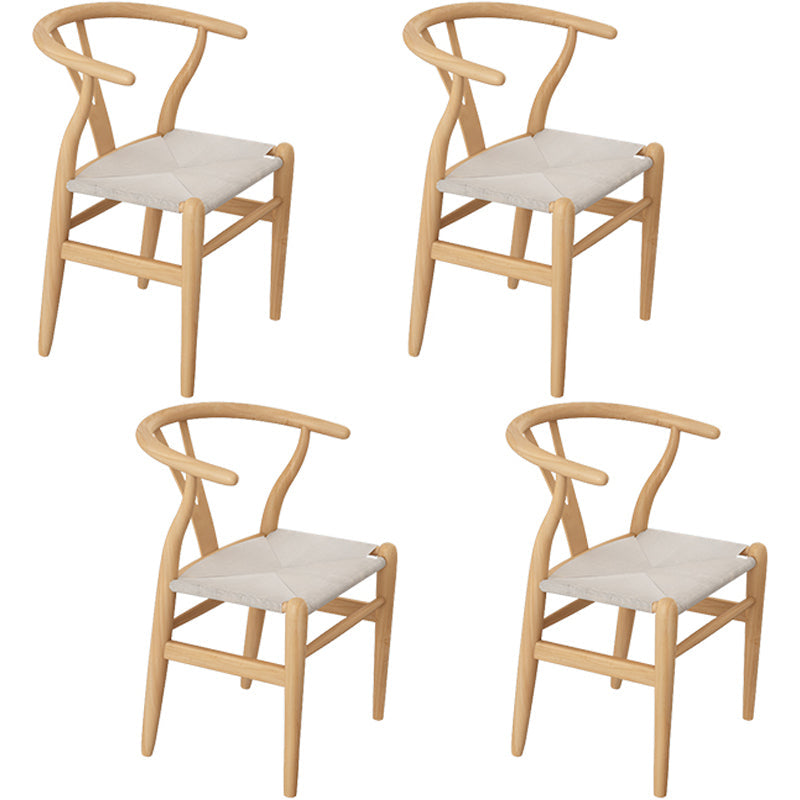 Modern 1/4/7 Pieces Rectangle Dining Table Set Simple Pine Wood Dinette Set 4 Beige Chairs Clearhalo 'Dining Room Sets' 'Dining Tables & Seating' 'dining_room_set' 'furn' 'furn_dining_room_set' 'Furniture' 'furniture_dining_room_set' 'Kitchen & Dining Furniture' 'kitchen&dining_furn' 'kitchen' 4599587