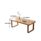 Modern 1/4/7 Pieces Rectangle Dining Table Set Simple Pine Wood Dinette Set Clearhalo 'Dining Room Sets' 'Dining Tables & Seating' 'dining_room_set' 'furn' 'furn_dining_room_set' 'Furniture' 'furniture_dining_room_set' 'Kitchen & Dining Furniture' 'kitchen&dining_furn' 'kitchen' 4599594