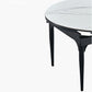Modern 1/2/5/7 Pieces Round Dining Table Set with Sintered Stone Top Scalable Dinette Set Clearhalo 'Dining Room Sets' 'Dining Tables & Seating' 'dining_room_set' 'furn' 'furn_dining_room_set' 'Furniture' 'furniture_dining_room_set' 'Kitchen & Dining Furniture' 'kitchen&dining_furn' 'kitchen' 4599613