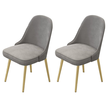 Glam Style 1/2/5 Pieces Dining Set White-gold Table Kitchen Set for Dining Room 2 Grey Chairs Clearhalo 'Dining Room Sets' 'Dining Tables & Seating' 'dining_room_set' 'furn' 'furn_dining_room_set' 'Furniture' 'furniture_dining_room_set' 'Kitchen & Dining Furniture' 'kitchen&dining_furn' 'kitchen' 4599641