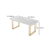 Glam Style 1/2/5 Pieces Dining Set White-gold Table Kitchen Set for Dining Room Clearhalo 'Dining Room Sets' 'Dining Tables & Seating' 'dining_room_set' 'furn' 'furn_dining_room_set' 'Furniture' 'furniture_dining_room_set' 'Kitchen & Dining Furniture' 'kitchen&dining_furn' 'kitchen' 4599657