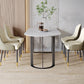 Stone Top Dining Table Traditional Luxury Dining Table with Sled Base Clearhalo ' dining_table' 'Dining Tables & Seating' 'Dining Tables' 'furn' 'furn_dining_table' 'Furniture' 'furniture_dining_table' 'Kitchen & Dining Furniture' 'kitchen&dining_furn' 'kitchen' 'kitchen_dining_table' 4599674