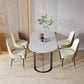 Stone Top Dining Table Traditional Luxury Dining Table with Sled Base Clearhalo ' dining_table' 'Dining Tables & Seating' 'Dining Tables' 'furn' 'furn_dining_table' 'Furniture' 'furniture_dining_table' 'Kitchen & Dining Furniture' 'kitchen&dining_furn' 'kitchen' 'kitchen_dining_table' 4599677