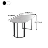 Stone Top Dining Table Traditional Luxury Dining Table with Sled Base Clearhalo ' dining_table' 'Dining Tables & Seating' 'Dining Tables' 'furn' 'furn_dining_table' 'Furniture' 'furniture_dining_table' 'Kitchen & Dining Furniture' 'kitchen&dining_furn' 'kitchen' 'kitchen_dining_table' 4599680