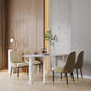 Contemporary Stone Dinner Table Double Pedestal Dining Room Table for Home Clearhalo ' dining_table' 'Dining Tables & Seating' 'Dining Tables' 'furn' 'furn_dining_table' 'Furniture' 'furniture_dining_table' 'Kitchen & Dining Furniture' 'kitchen&dining_furn' 'kitchen' 'kitchen_dining_table' 4599736