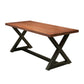 Industrial Pine Wood Table for Restaurant Rectangle Dining Table with Trestle Base Without Chairs Clearhalo ' dining_table' 'Dining Tables & Seating' 'Dining Tables' 'furn' 'furn_dining_table' 'Furniture' 'furniture_dining_table' 'Kitchen & Dining Furniture' 'kitchen&dining_furn' 'kitchen' 'kitchen_dining_table' 4599748